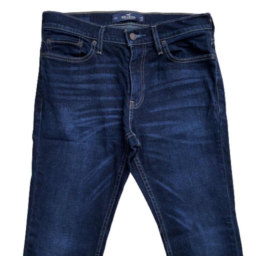 Hollister Epic Flex Men's 30 X 34 Skinny Jeans Medium Wash - Picture 2 of 5